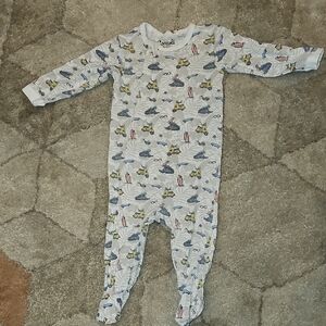 Coccoli Surfs Up Bamboo Zipper Footie